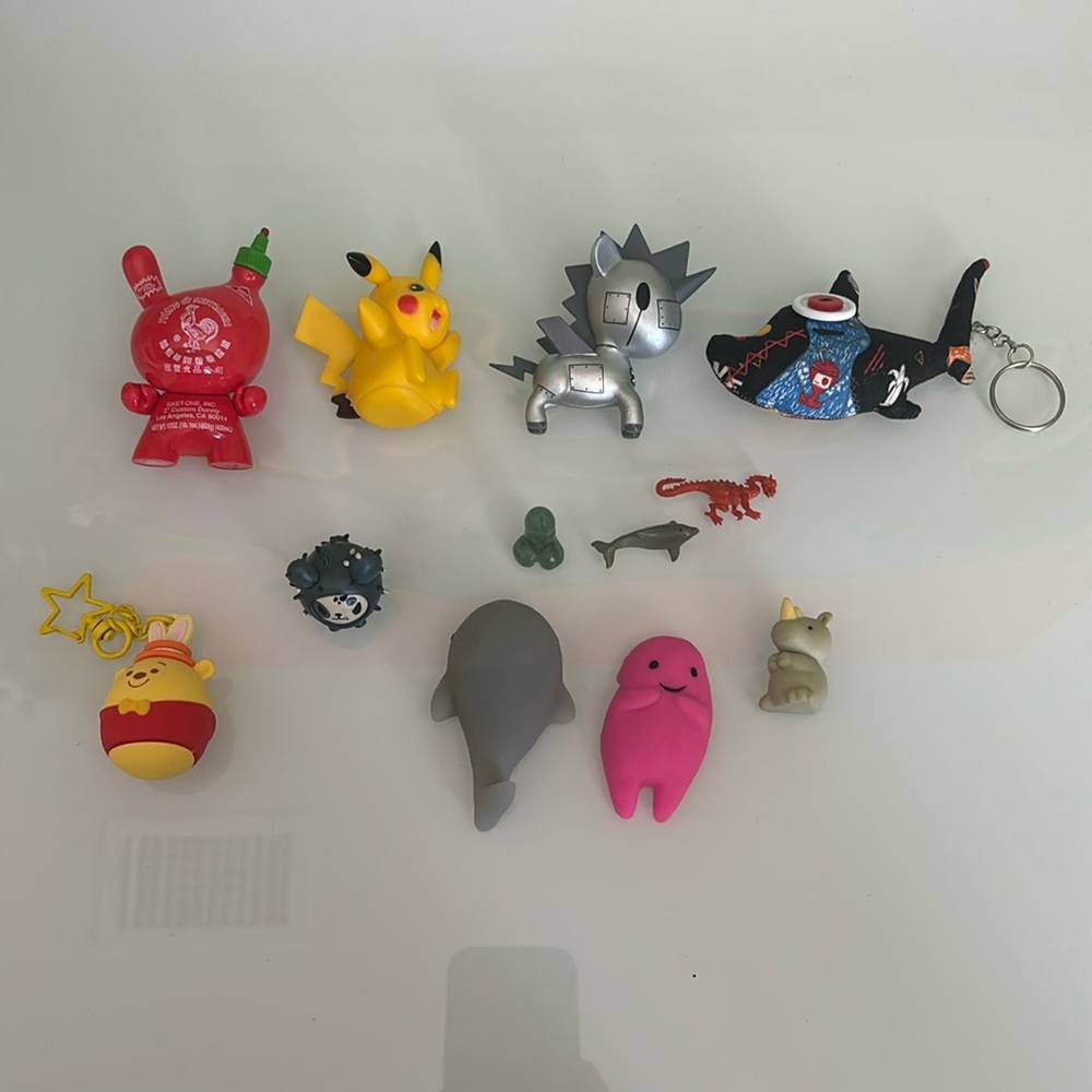 various collectible figurines - Tokidoki and Kid Robot